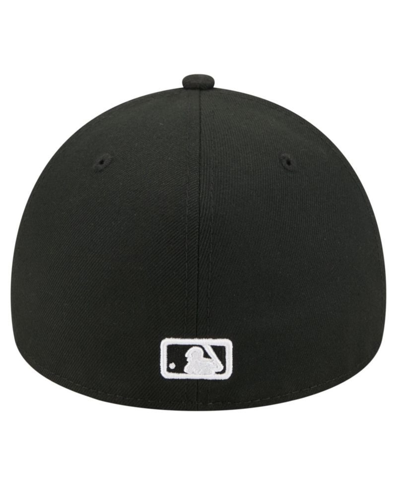 Men's Black Atlanta Braves A-Frame 59FORTY Fitted Hat