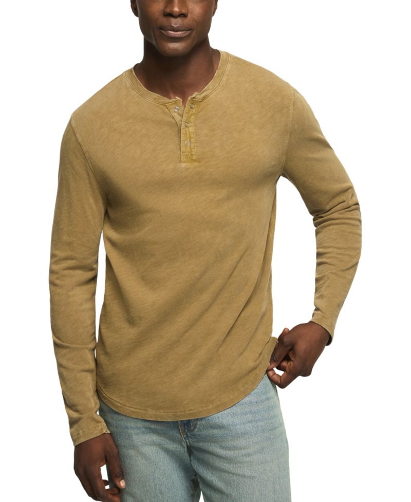 Men's Long-Sleeve Weekend Slub Henley Shirt