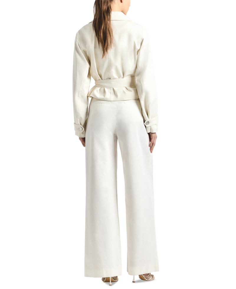 Women's Juliana Mid-Rise Wide-Leg Trousers