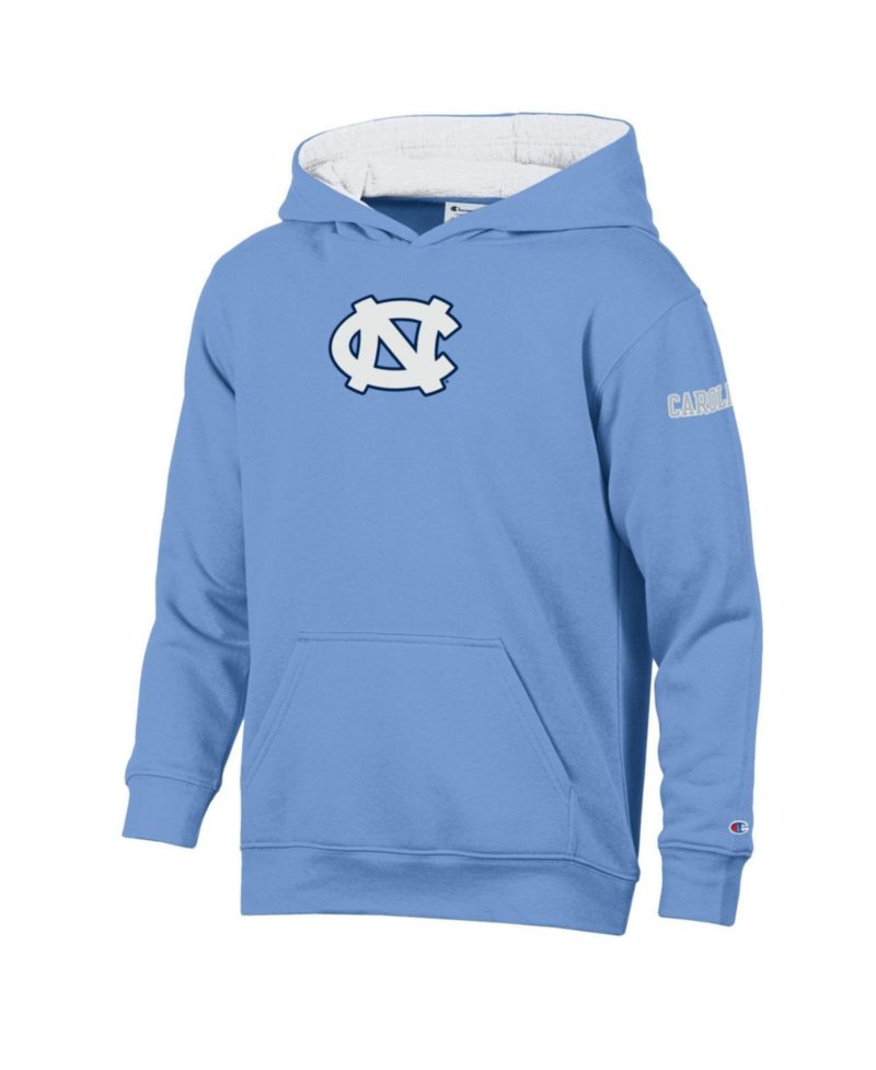 Big Boys and Girls Carolina Blue North Carolina Tar Heels Fleece Hoodie