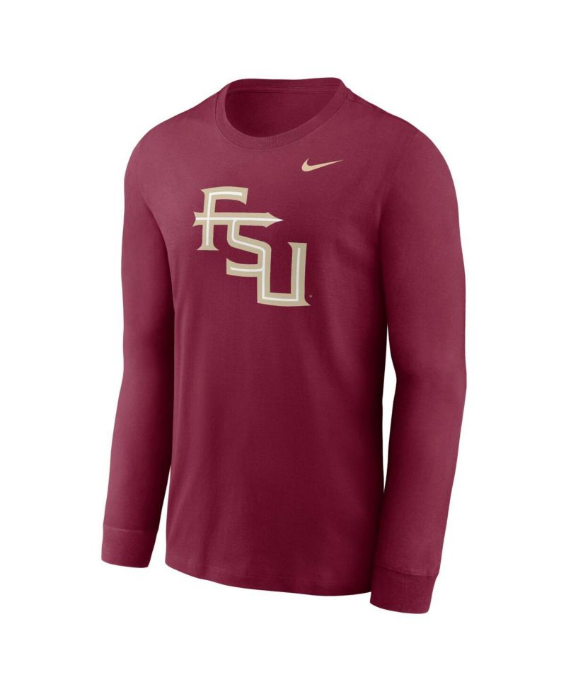 Men's Garnet Florida State Seminoles Alternate Logo Long Sleeve T-Shirt