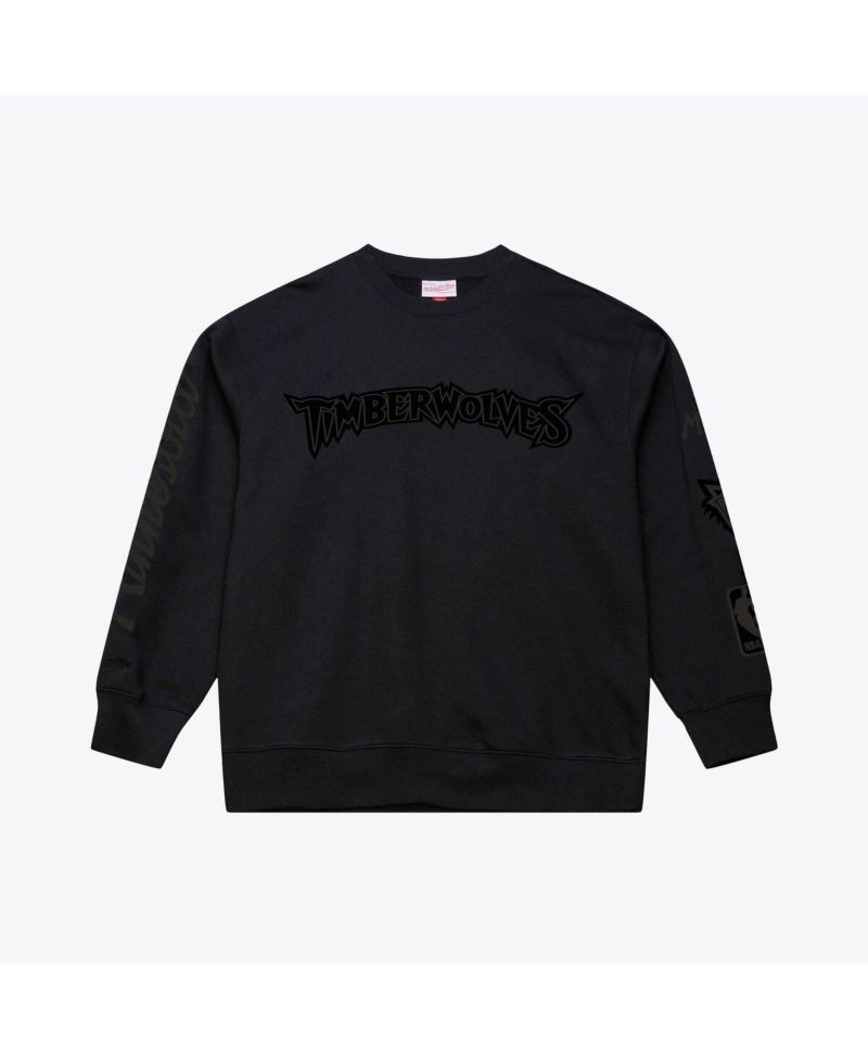 Men's Black Minnesota Timberwolves Phantom Fleece Sweatshirt