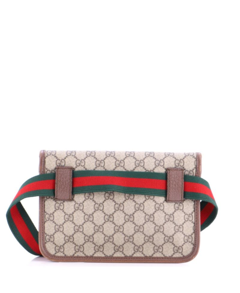 Neo Vintage Flap Belt Bag GG Coated Canvas