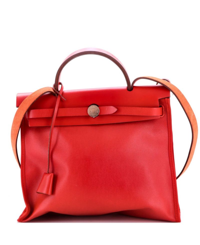 31 Herbag Zip Berline Vache Canvas and Leather