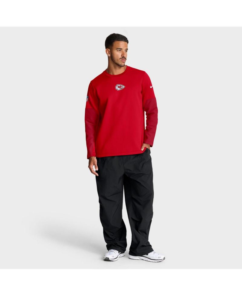 Men's Red Kansas City Chiefs Sideline Scripted to Win Performance Long Sleeve T-Shirt