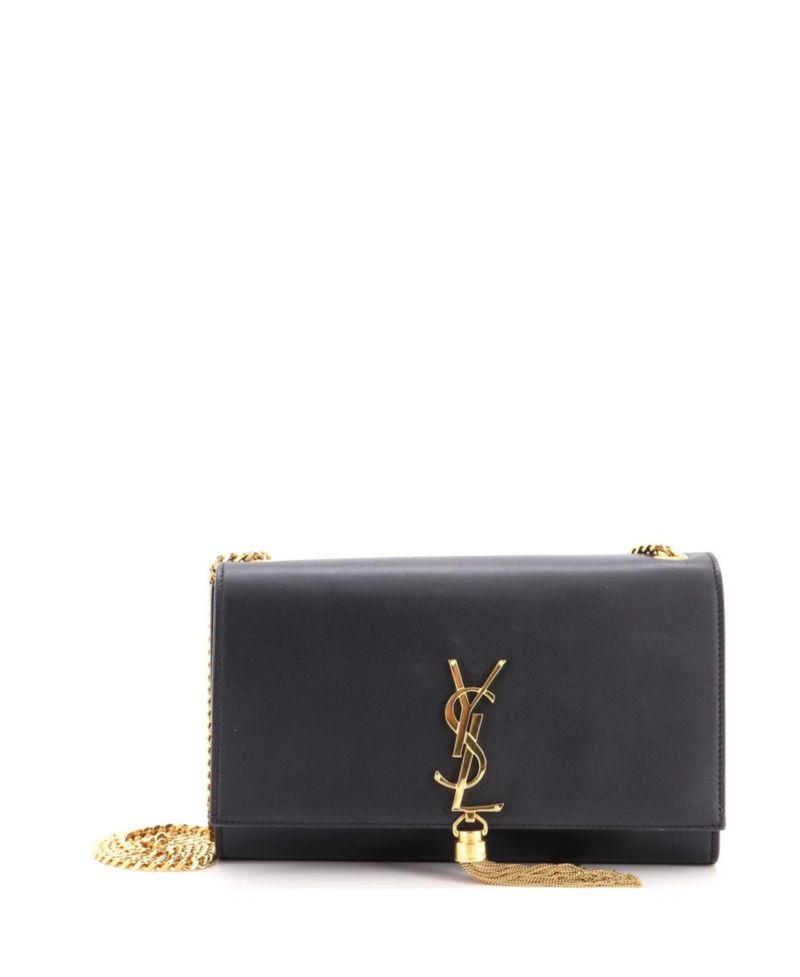 Medium Classic Monogram Tassel Crossbody Bag Leather