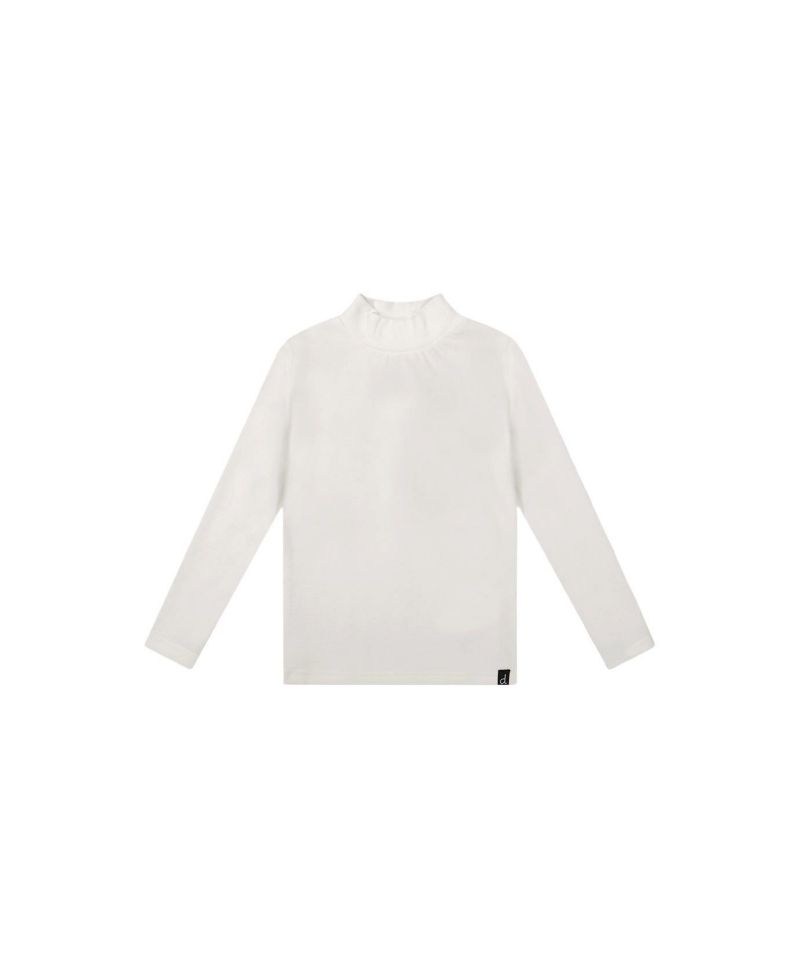 Big Girls 6-14 Brushed Rib Mock Neck Top