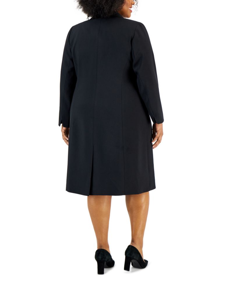 Plus Size Topper Jacket & Sheath 2 Piece Dress Suit