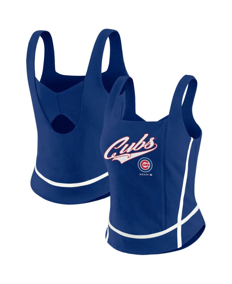Women's Royal Chicago Cubs Square Neck Tank Top