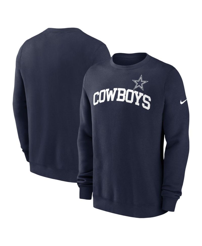 Men's Navy Dallas Cowboys Club Pullover Sweatshirt
