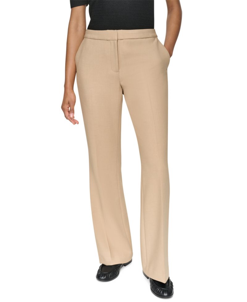 Women's Low-Rise Flare Trousers Pants