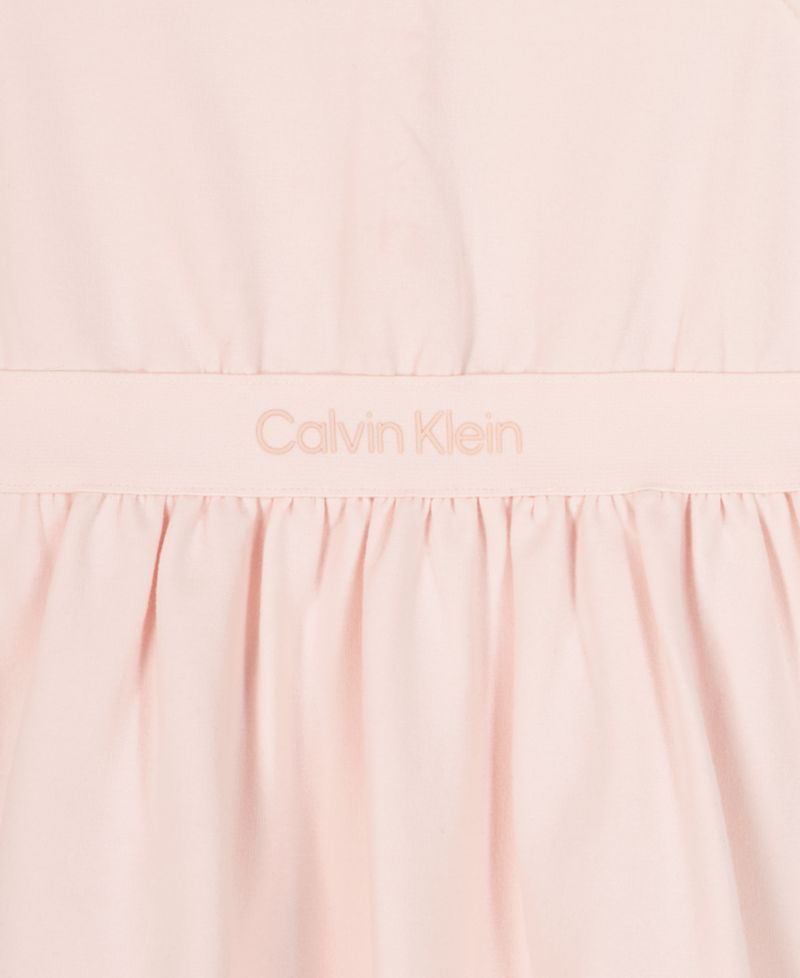 Baby Girls' Fit-and-Flare Knit Logo Dress with Diaper Cover