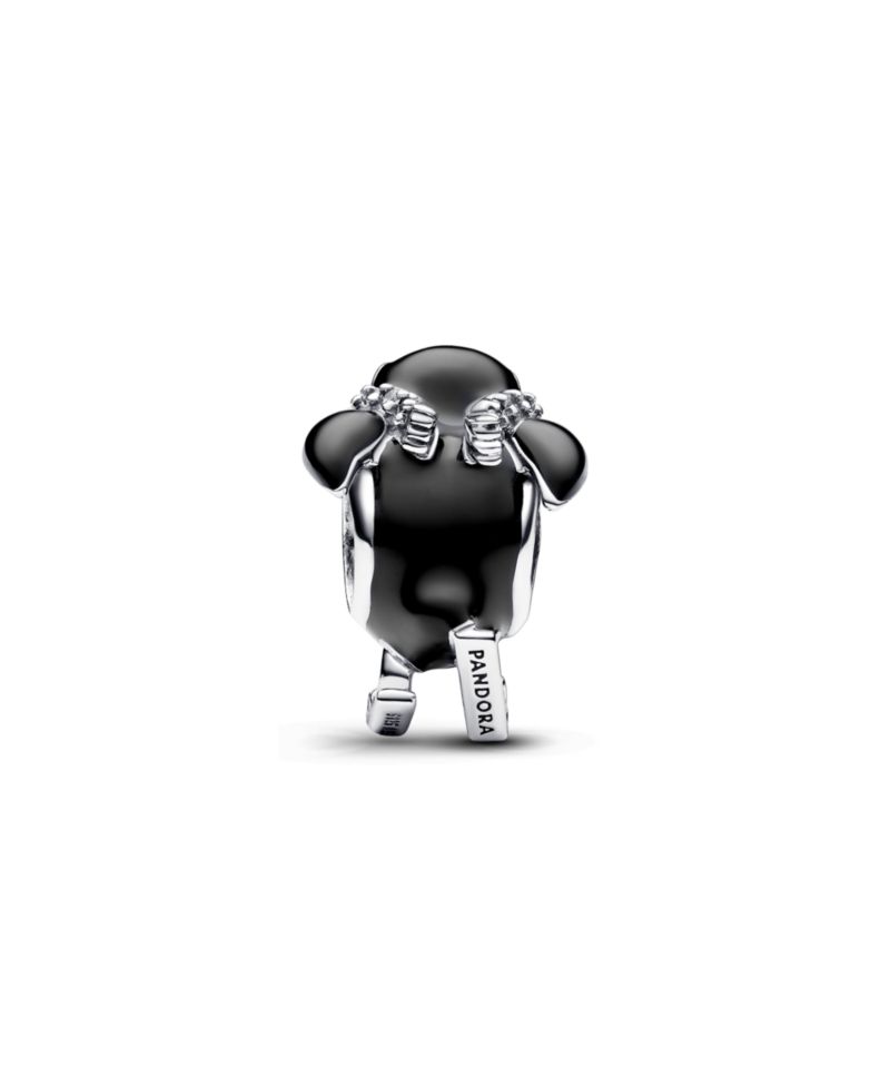 Cubic Zirconia Skiing Penguin Charm