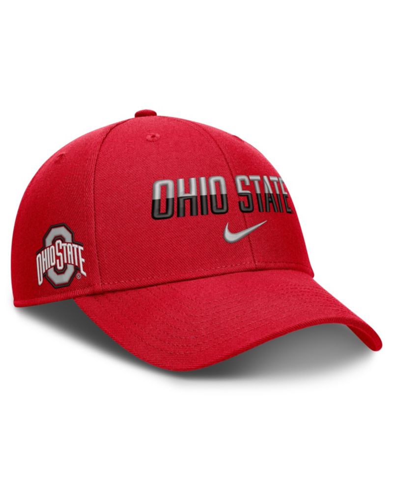 Men's and Women's Scarlet Ohio State Buckeyes 2026 On-Field Gameday Rise Adjustable Hat