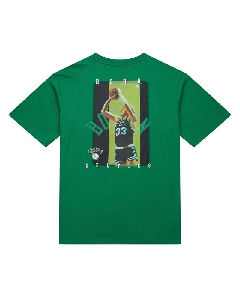 Men's Larry Bird Kelly Green Boston Celtics Hardwood Classics NBA Legends T-Shirt