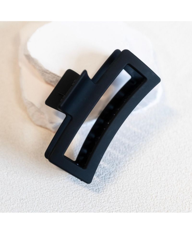 Extra Large Rectangular Claw Clip - Black