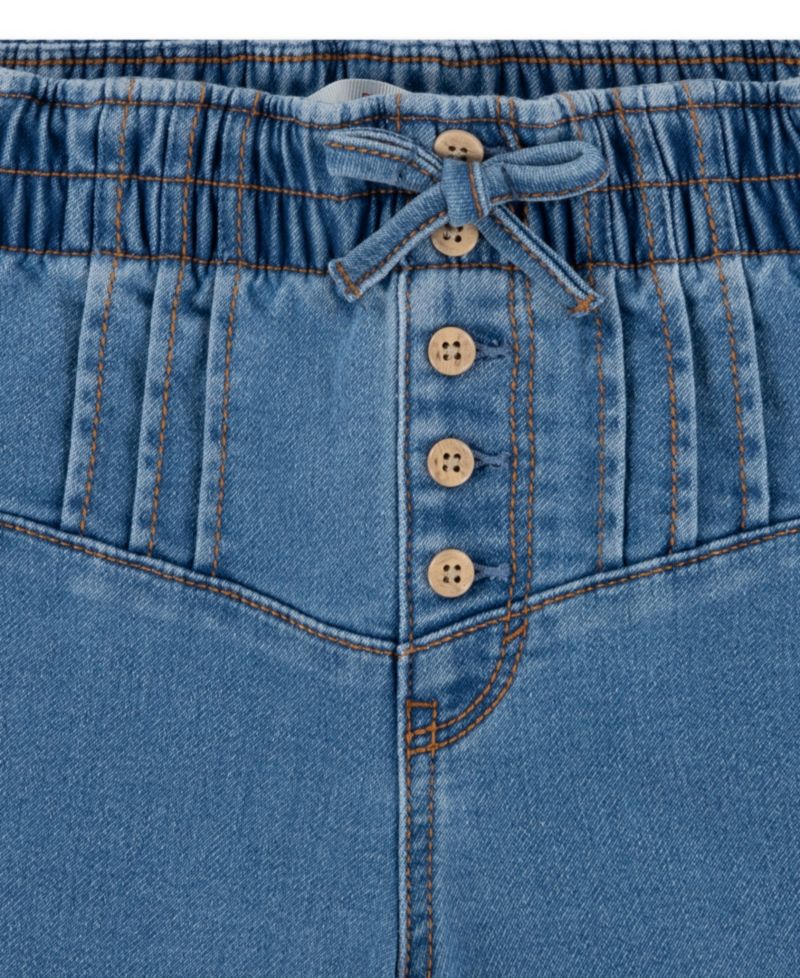 Girls 7-16 Pull On Pintuck Wide Dobby Pants