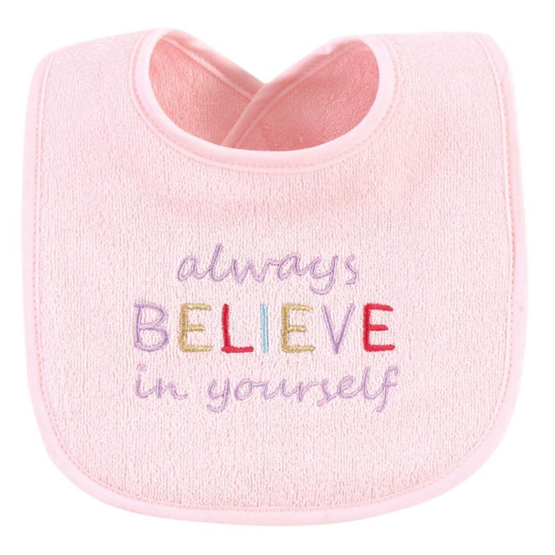 Girls Soft Cotton Dribble Bibs with Inner Fiber Cushion