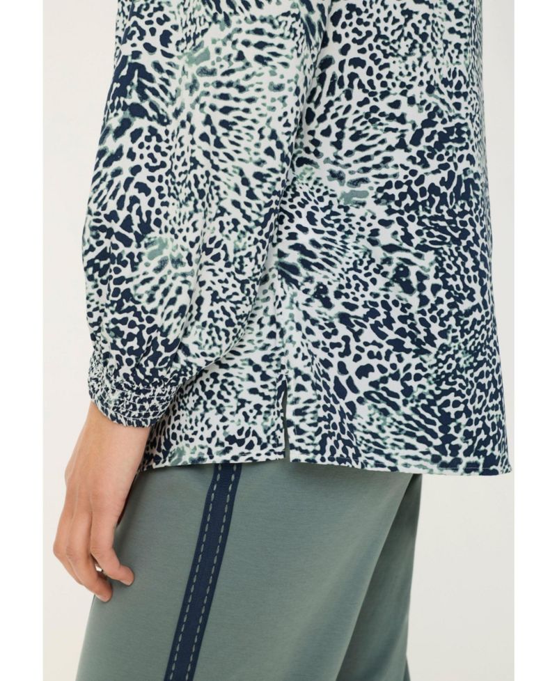 Women's Animal Print Tunic Blouse Tops