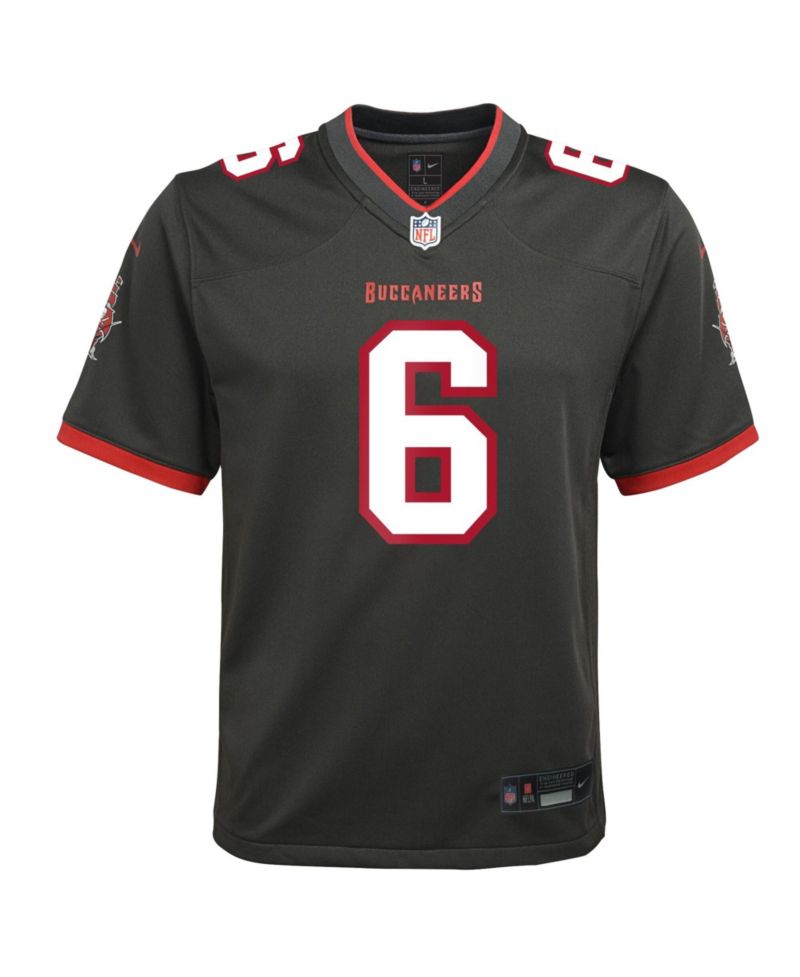 Big Boys and Girls Baker Mayfield Pewter Tampa Bay Buccaneers Game Jersey