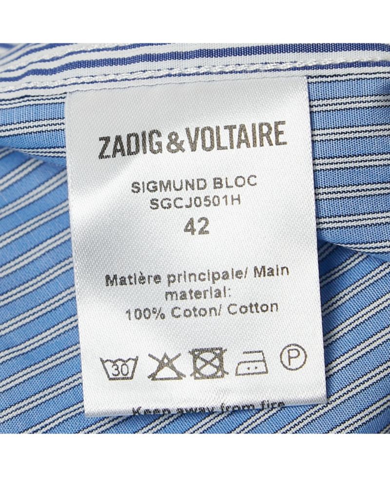 Men's Blue Stripe Cotton Button Front Shirt