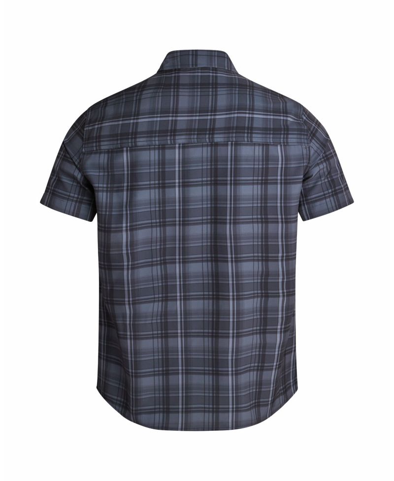 Men's Seaside Plaid Short-Sleeve Regular-Fit Shirt
