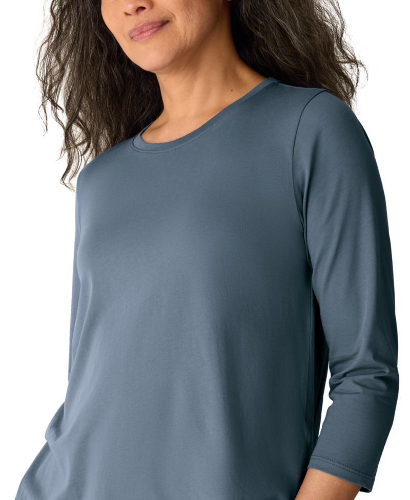 Women's Crewneck 3/4-Length Sleeve T-Shirt