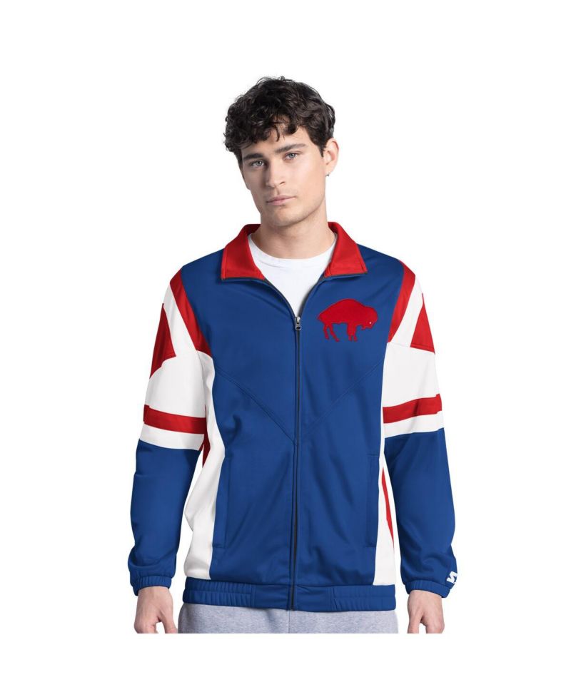 Men's Royal Buffalo Bills Contender Logo Full-Zip Track Jacket