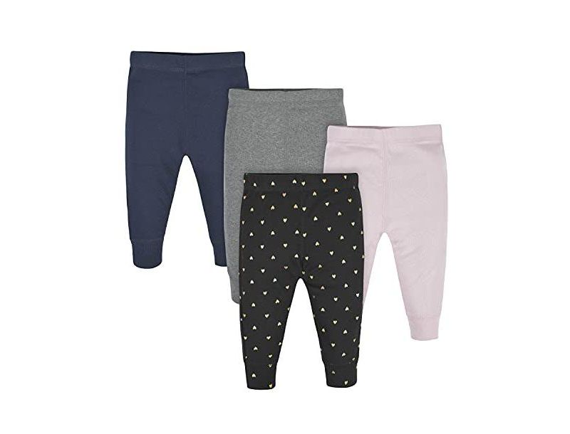 Baby Girls Active Pants, 4 Pack