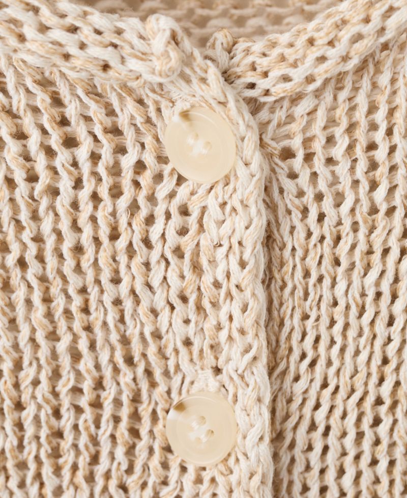 Women's Buttons Heathered Knit Vest