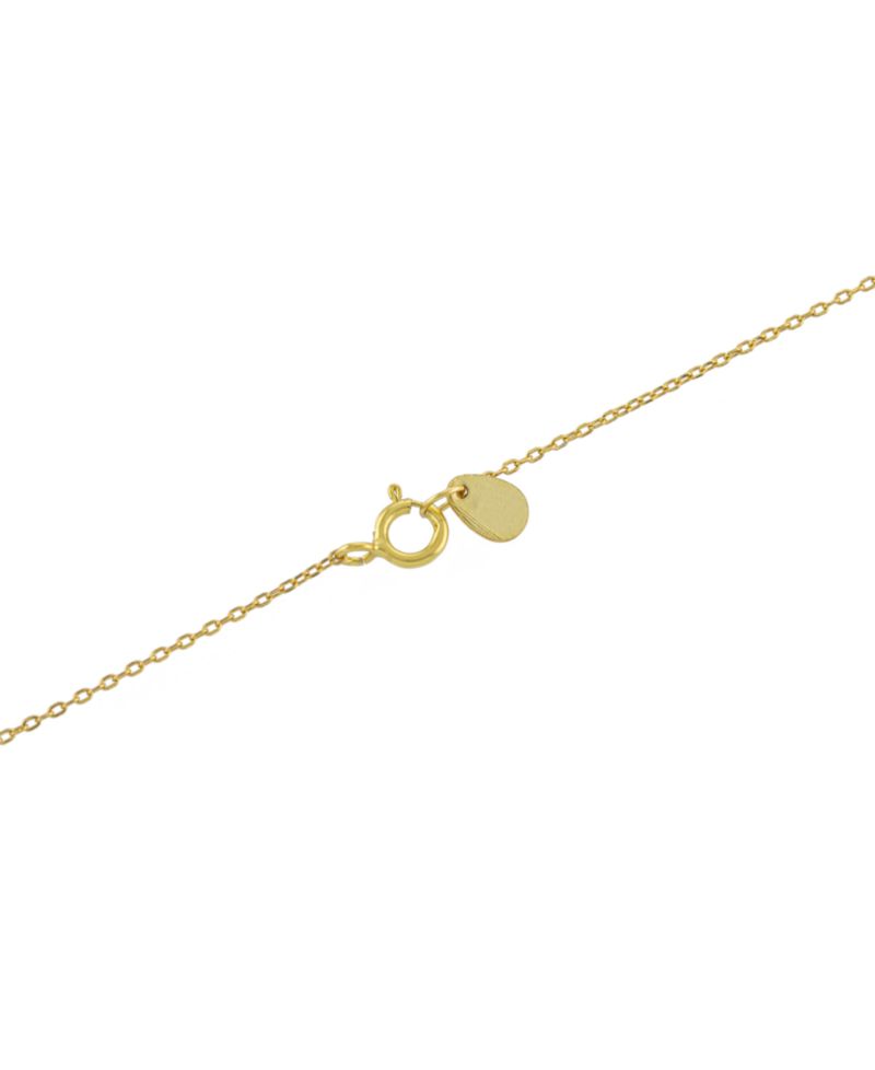 Sterling Silver Cubic Zirconia Station Necklace, 16" + 2" extender