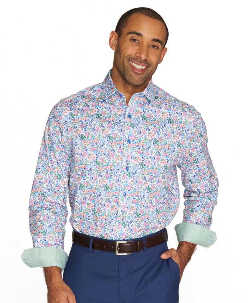 Men's Botanical Floral Dress Shirt