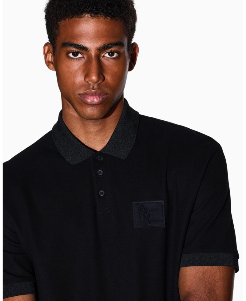 Men's AX Box Mercerized Cotton Pique Polo Shirt