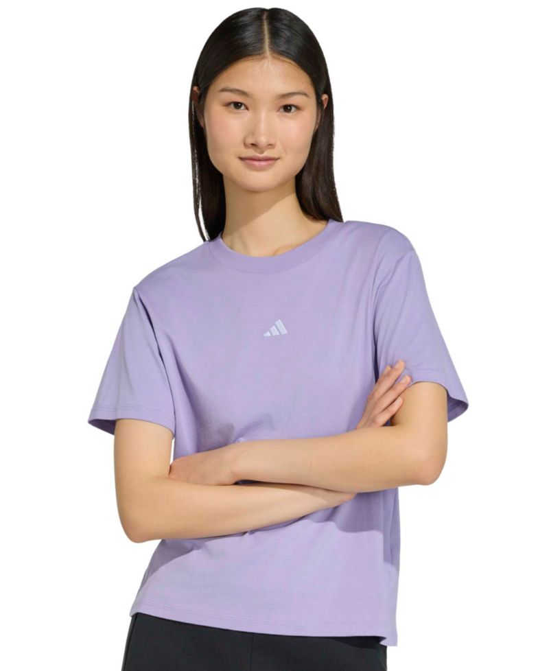 Plus Size Short-Sleeve Cotton Crewneck Logo T-Shirt
