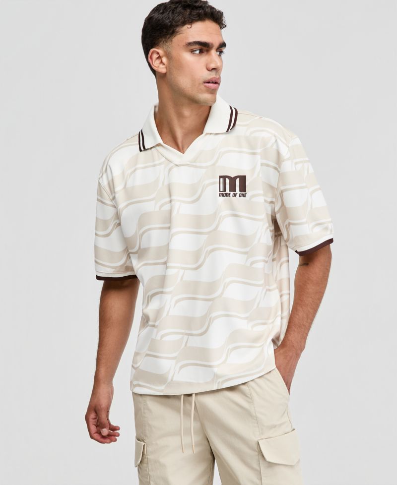 Men's Relaxed-Fit Varsity Polo Shirt
