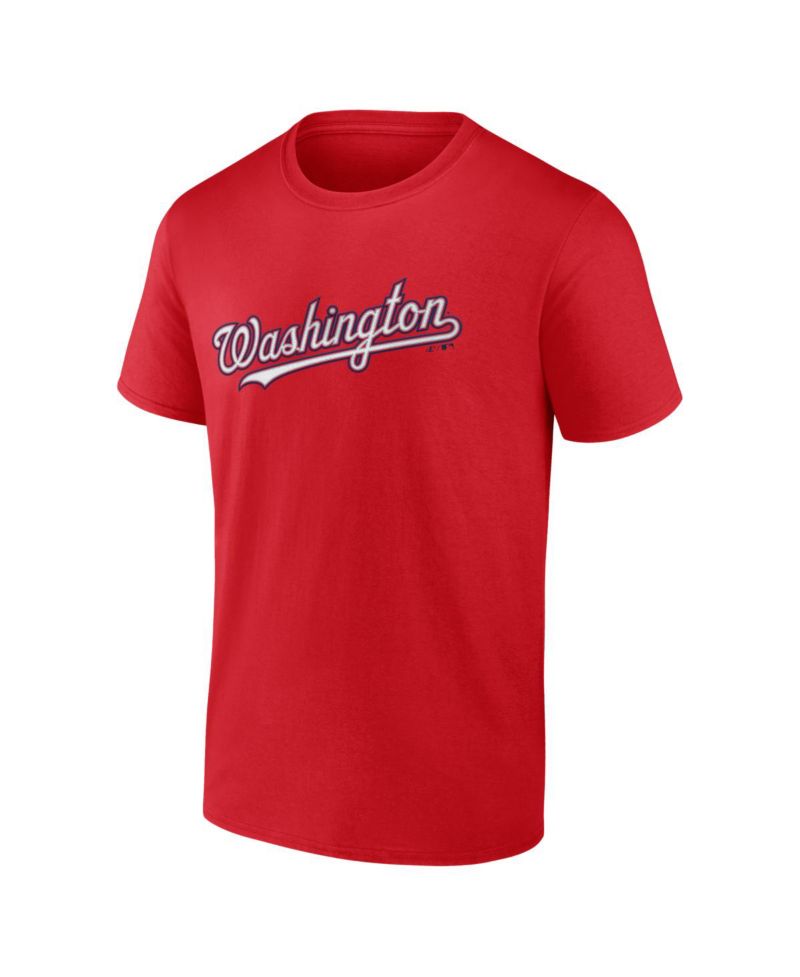 Men's Red Washington Nationals Wordmark T-Shirt