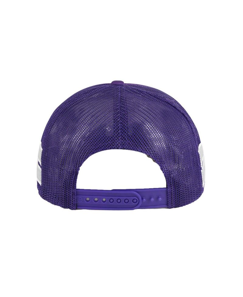 Men's Purple Kansas State Wildcats Sideband Trucker Adjustable Hat
