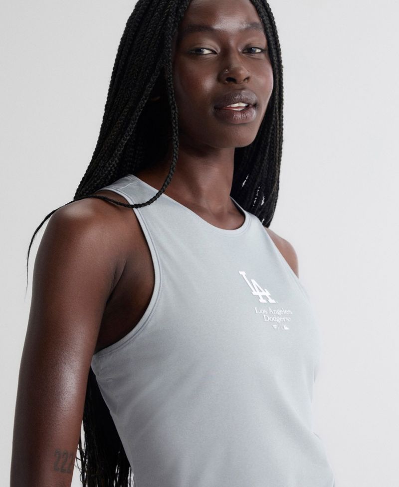 Women's Los Angeles Dodgers Clutch Athletic-Fit Crew-Neck Tank Top