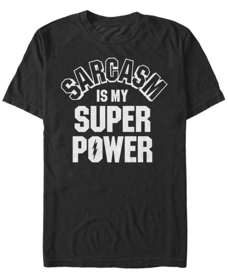Men's Sarcasm Powers Short Sleeve Crew T-shirt