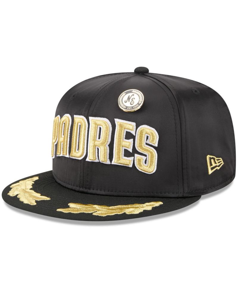 Men's Black San Diego Padres 2025 59FIFTY Day Gold Leaf 59FIFTY Fitted Hat