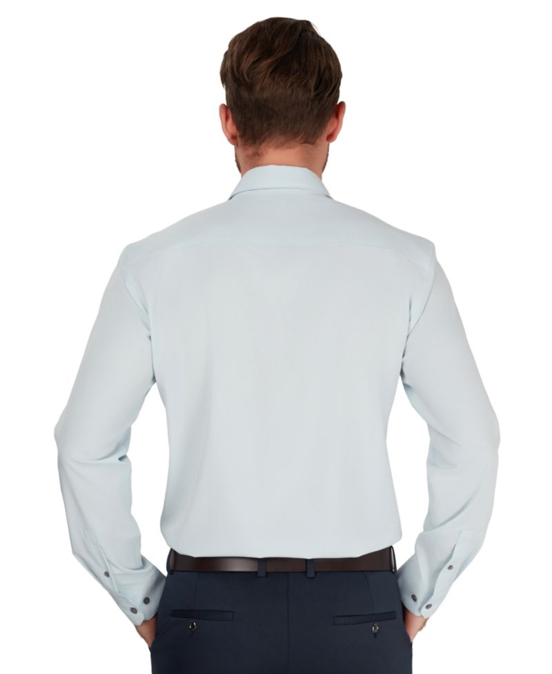 Men's Slim-Fit Performance Solid Dress Shirt