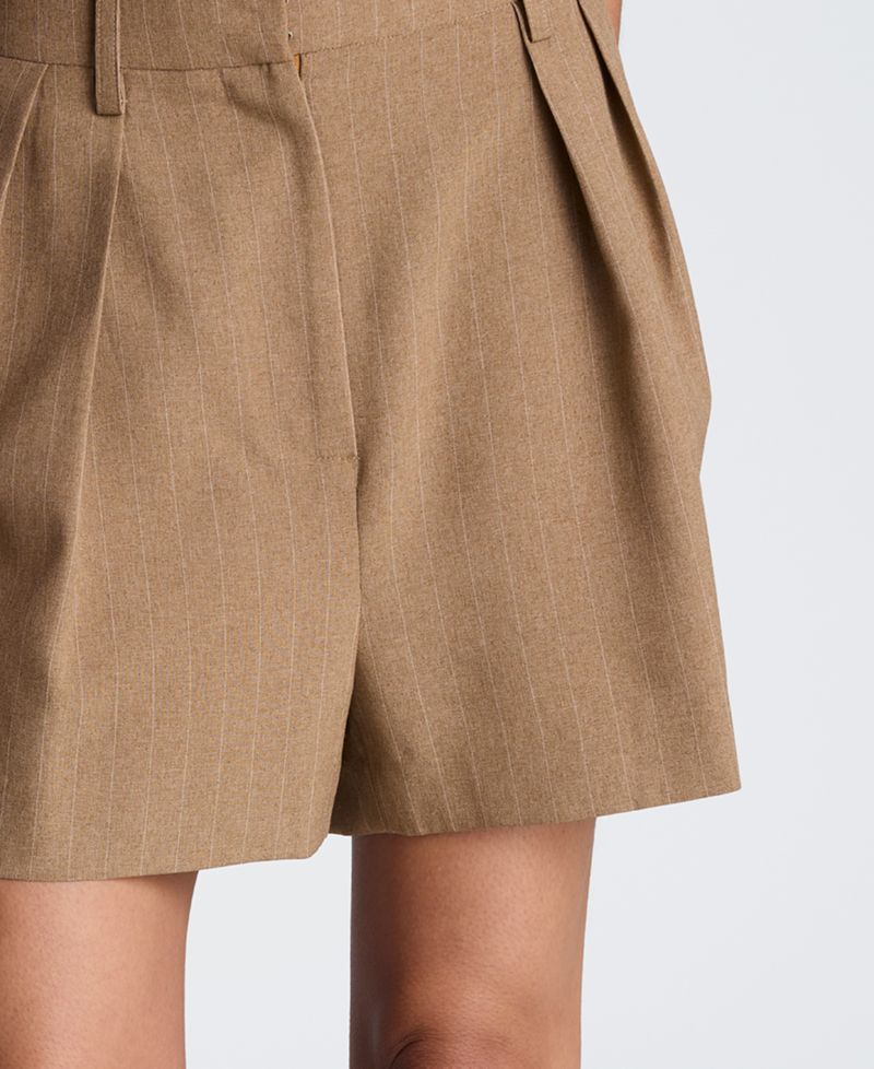 Women's High-Rise Pleated Shorts