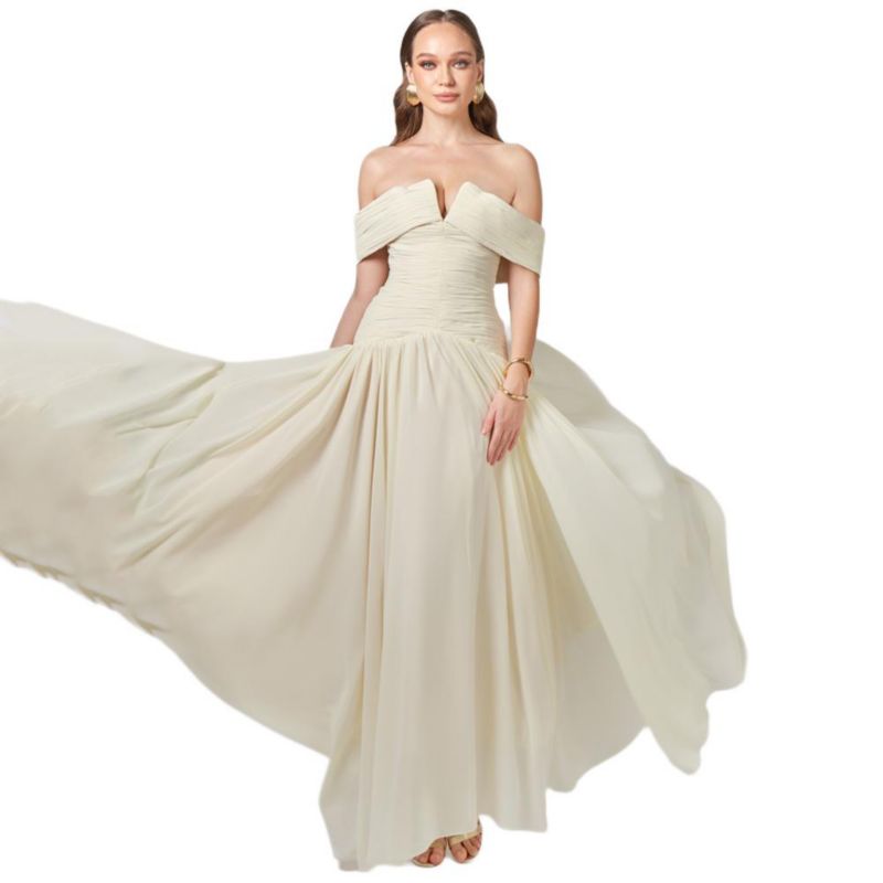 Women's Keecia Off Shoulder Chiffon Gown