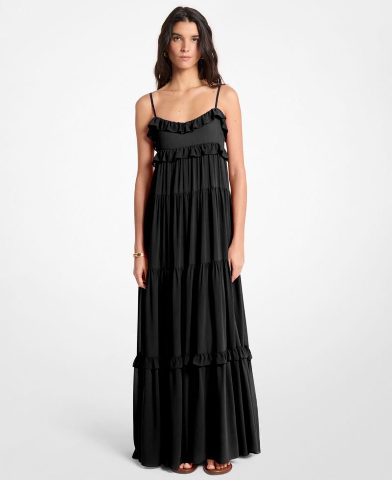 Women's Sleeveless Tiered Maxi Dress