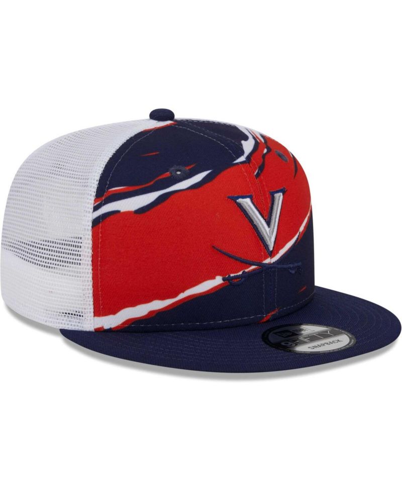 Men's Navy Virginia Cavaliers Tear Trucker 9FIFTY Snapback Hat