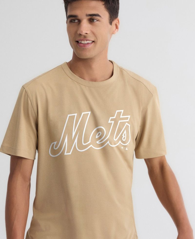 Men's Khaki New York Mets Clutch Winning Edge T-Shirt