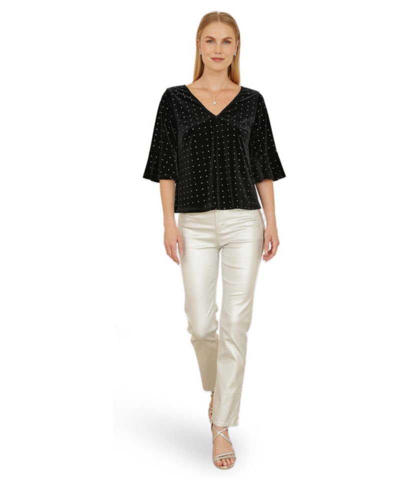 Women's Fluted Sleeve Relaxed Fit Top