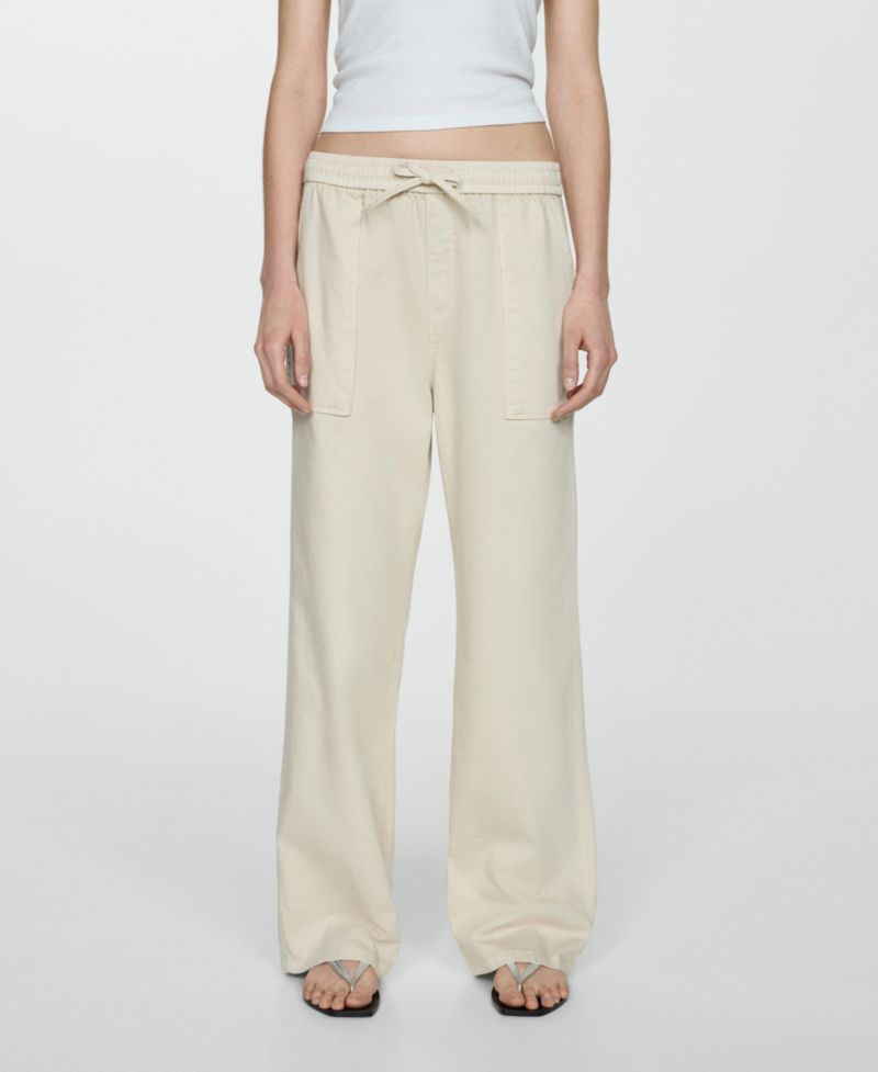 Women's Elastic Waist Cotton Pants