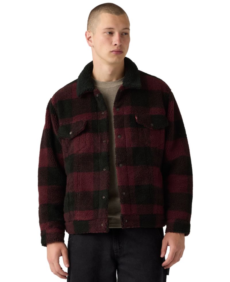 Men's Sherpa Trucker Denim Jacket