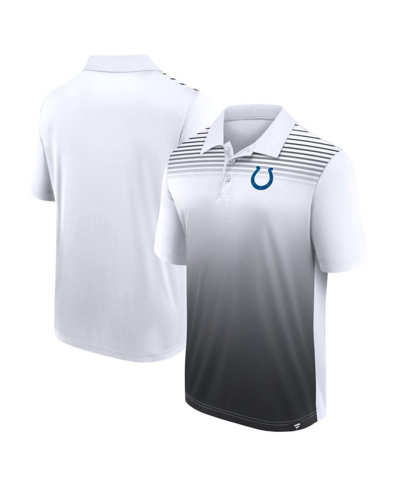 Men's White/Black Indianapolis Colts Sandlot Game Polo Shirt